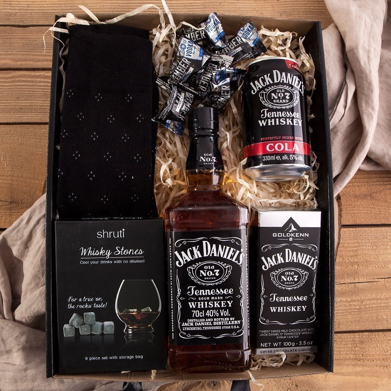 PREZENT świąteczny firmowy dla Niego Z PODPISEM Zestaw Jack Daniels GIGA